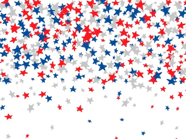 red and blue